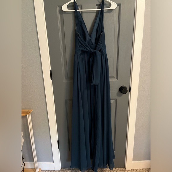 Azazie Kora Bridesmaid Dress in Neptune - Picture 2 of 3